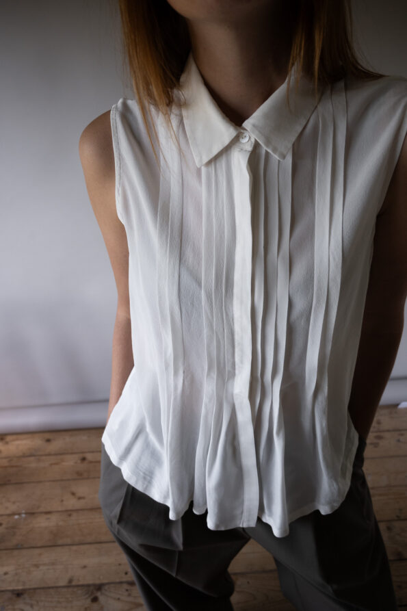 The pleated MAXMARA summer top - Size up to M