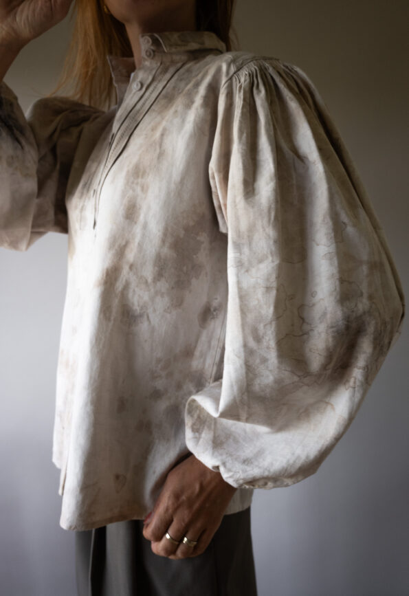 The natural dye antique blouse - Size up to 40 - Image 5