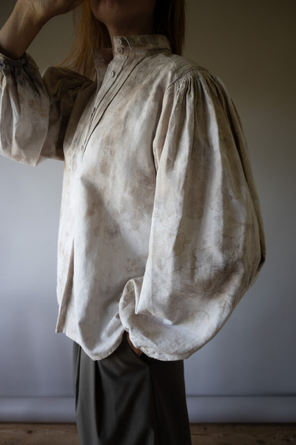 The natural dye antique blouse - Size up to 40 - Image 6