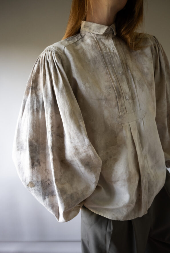 The natural dye antique blouse - Size up to 40 - Image 11
