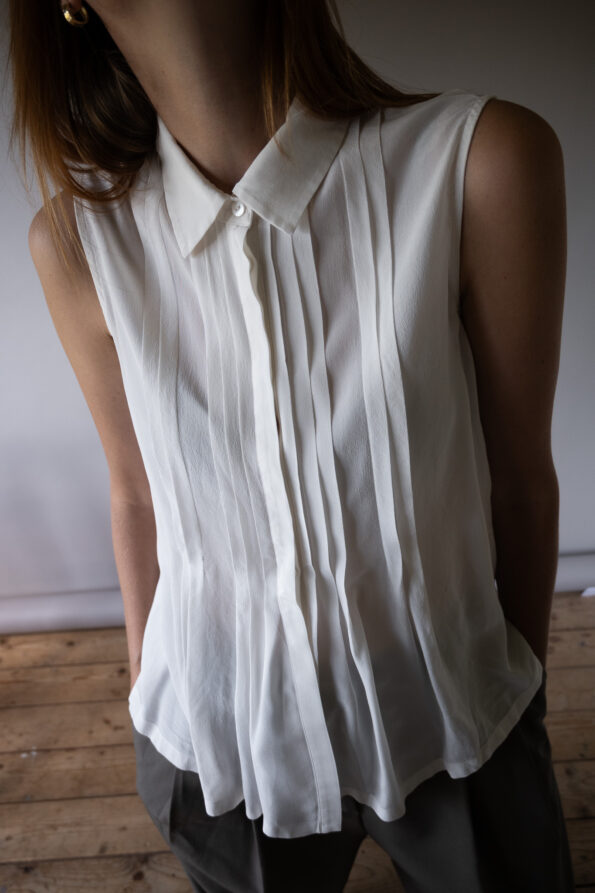 The pleated MAXMARA summer top - Size up to M - Image 4