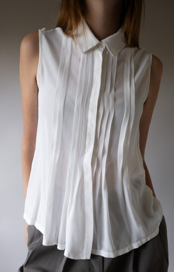 The pleated MAXMARA summer top - Size up to M - Image 6