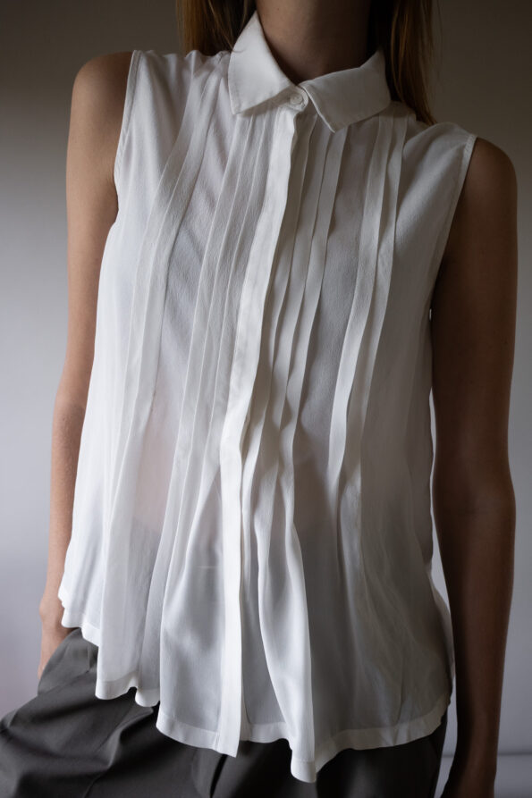 The pleated MAXMARA summer top - Size up to M - Image 7