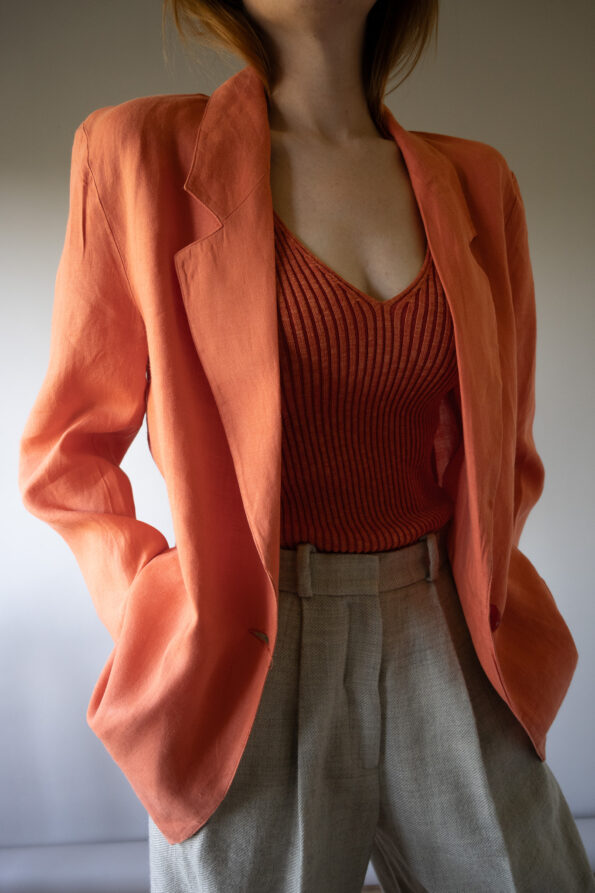 The rib knitted V top by MARELLA - Size up to 36 - Image 5