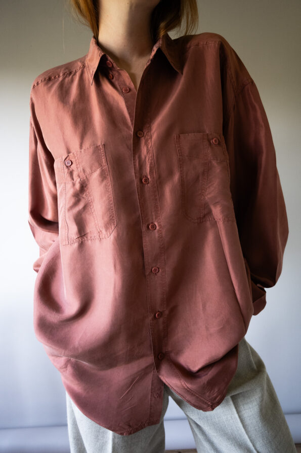 The perfect brick 100% silk long sleeve blouse - Size up to 42 - Image 2