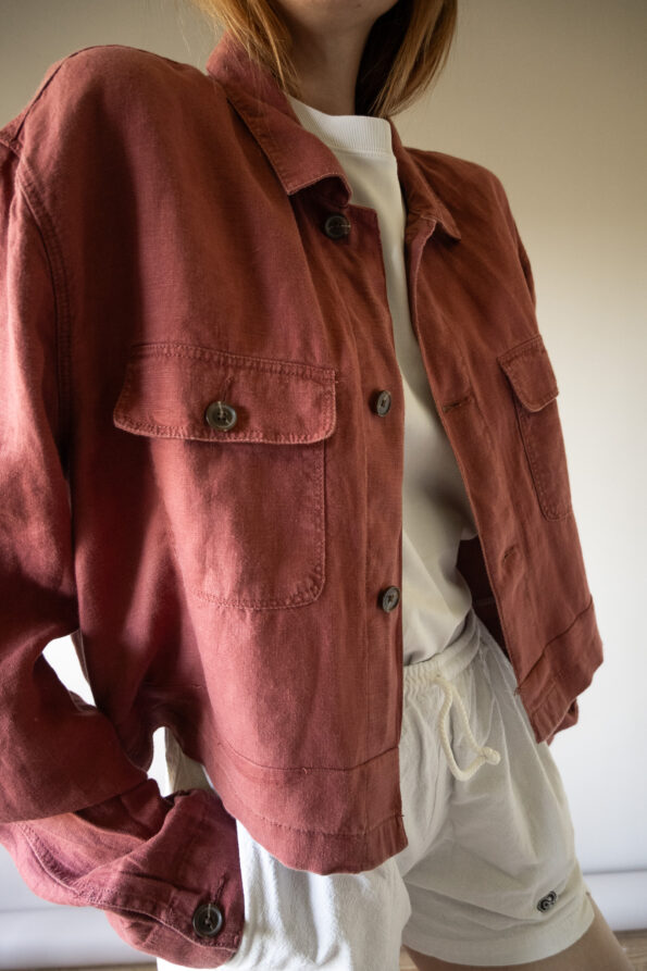 &II upcycled: The 100% linen boxy jacket - Size up to L - Image 5
