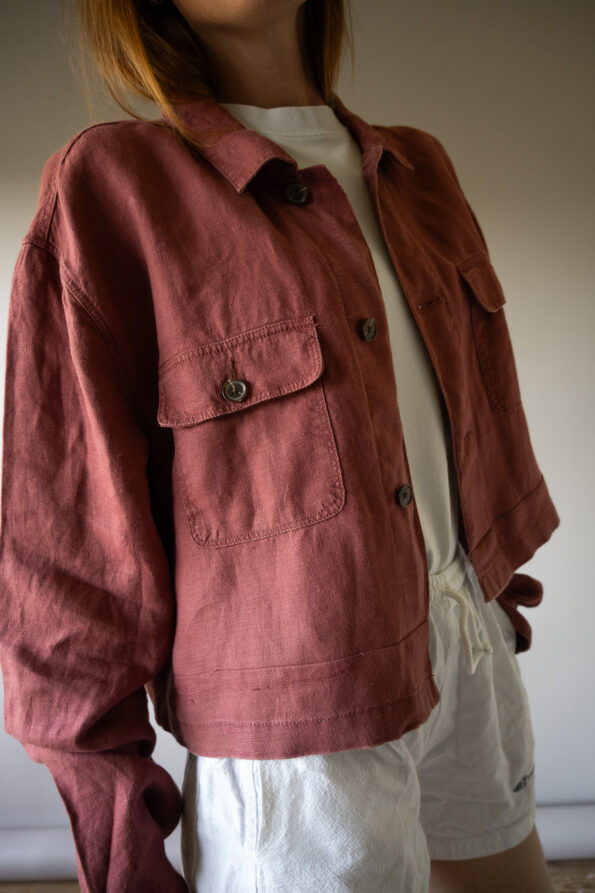 &II upcycled: The 100% linen boxy jacket - Size up to L - Image 2