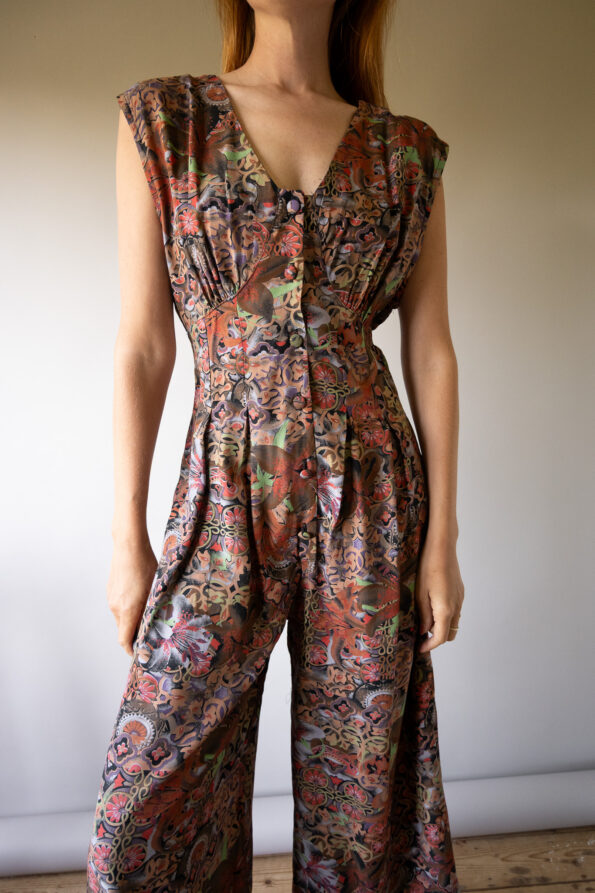 The allover printed jumpsuit - Size up to S