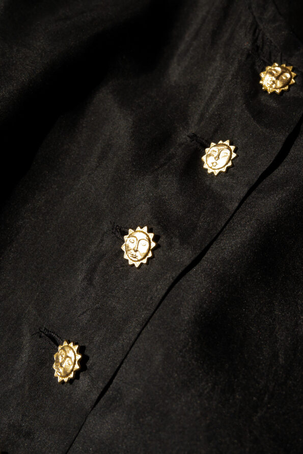 The Sun button 100% silk top - Size up to 40 - Image 4