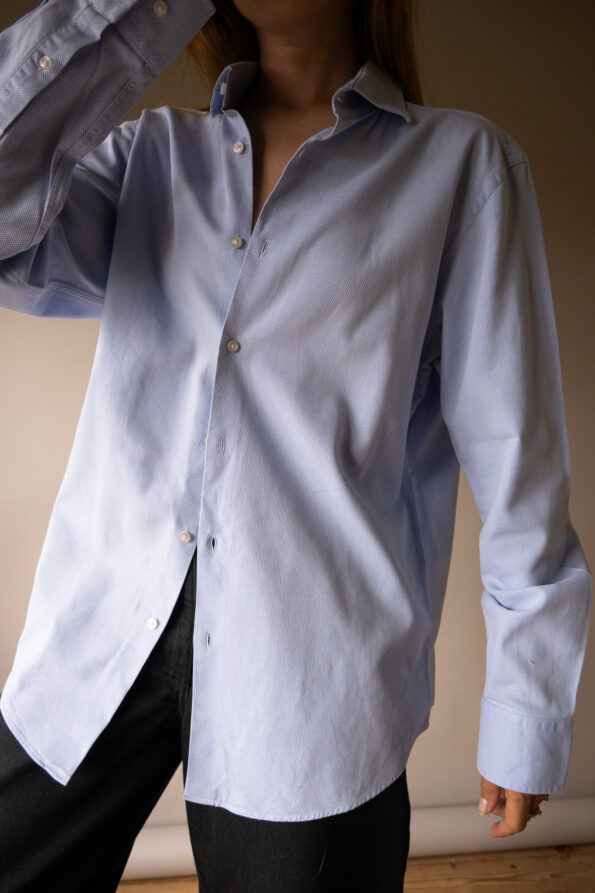 The light blue cotton shirt by HUGO BOSS - Size up to 40 - Image 2