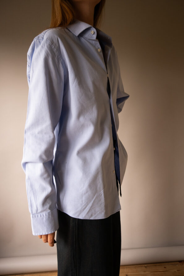 The light blue cotton shirt by HUGO BOSS - Size up to 40 - Image 6
