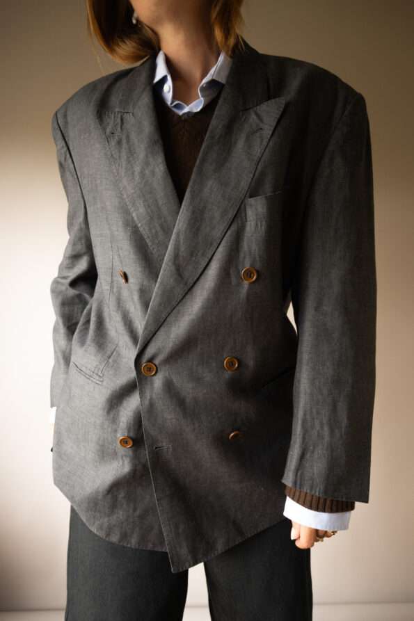 The 100% linen double breasted blazer - Size up to L - Image 6