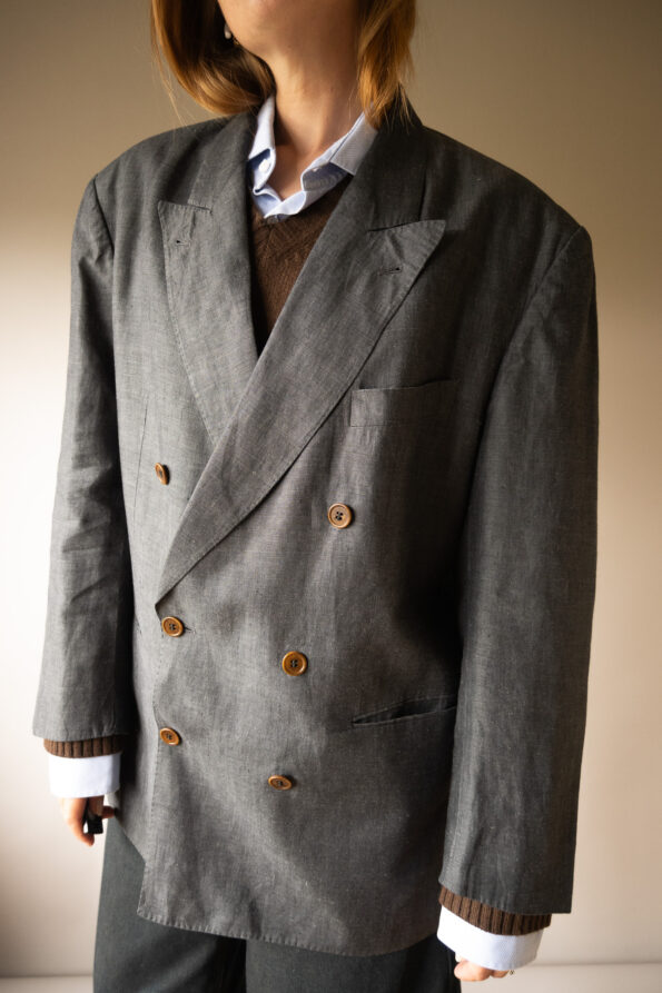 The 100% linen double breasted blazer - Size up to L - Image 7