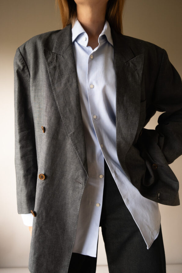 The 100% linen double breasted blazer - Size up to L - Image 5