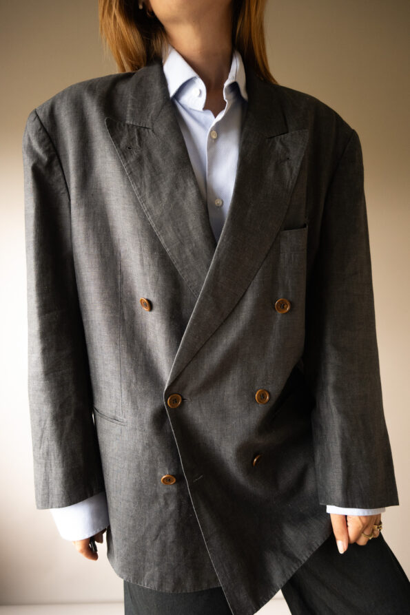 The 100% linen double breasted blazer - Size up to L - Image 4