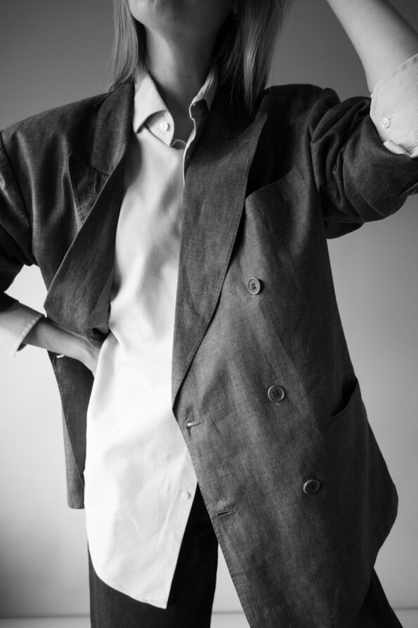 The 100% linen double breasted blazer - Size up to L - Image 11