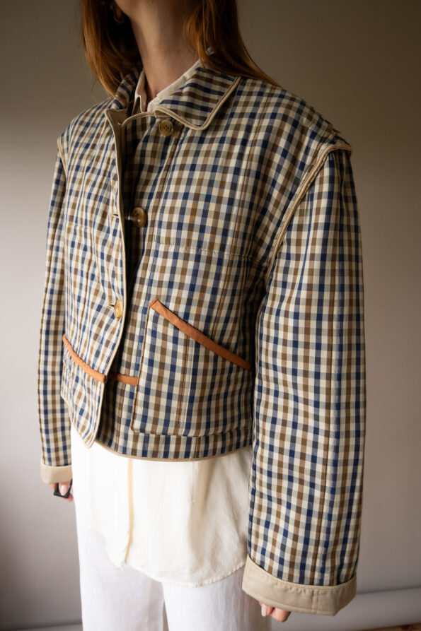 &II upcycled: The checkered reversible jacket - Size up to 40 - Image 2