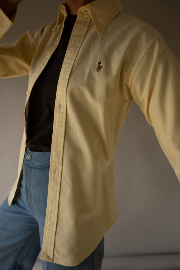 The butter yellow Ralph Lauren shirt - Size up to XS