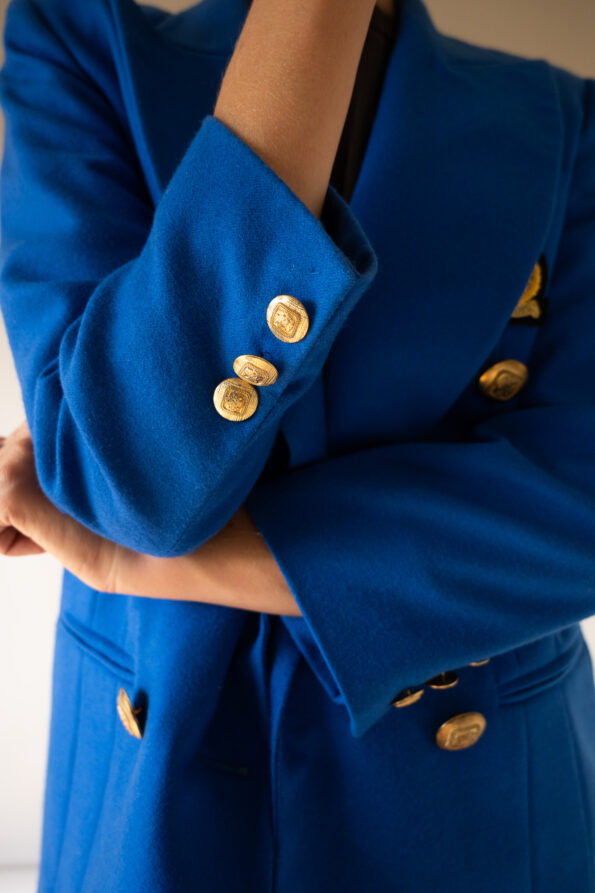 The kobalt blue wool sailor blazer - Size up to 36 - Image 6