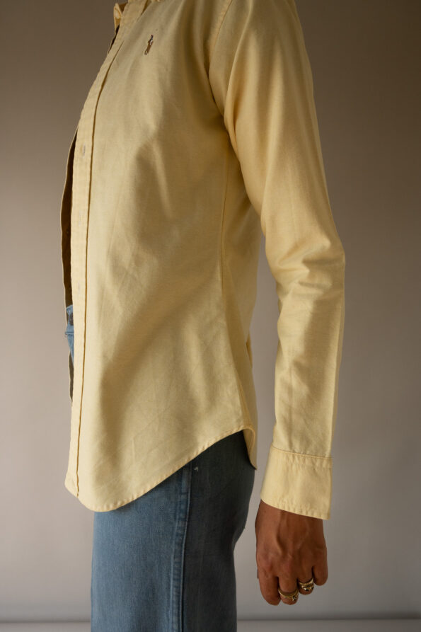The butter yellow Ralph Lauren shirt - Size up to XS - Image 4