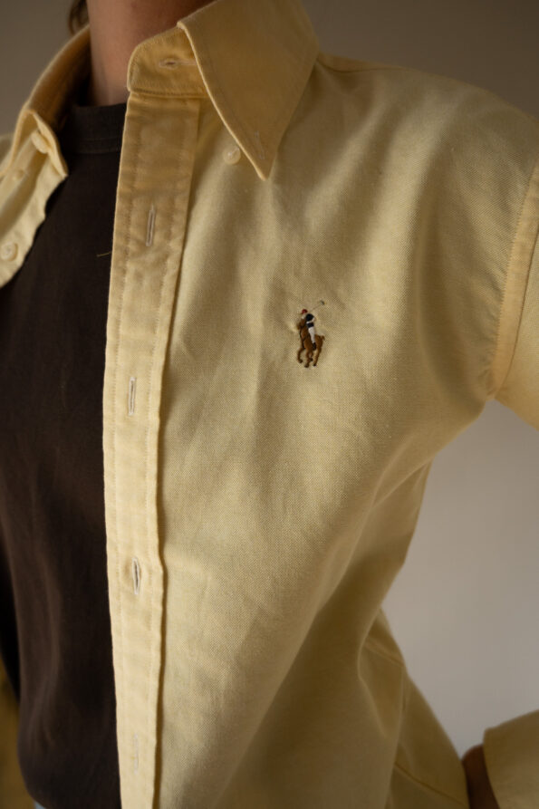 The butter yellow Ralph Lauren shirt - Size up to XS - Image 2