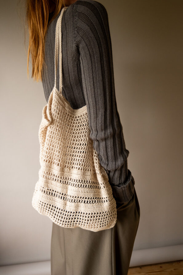 The handmade crochet bag
