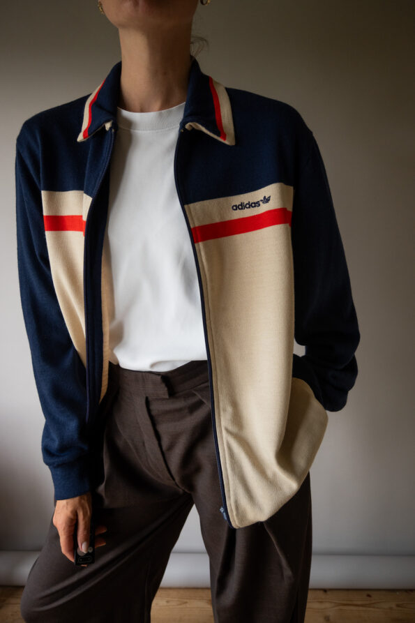 The vintage wool ADIDAS track jacket - Size up to 40 - Image 2