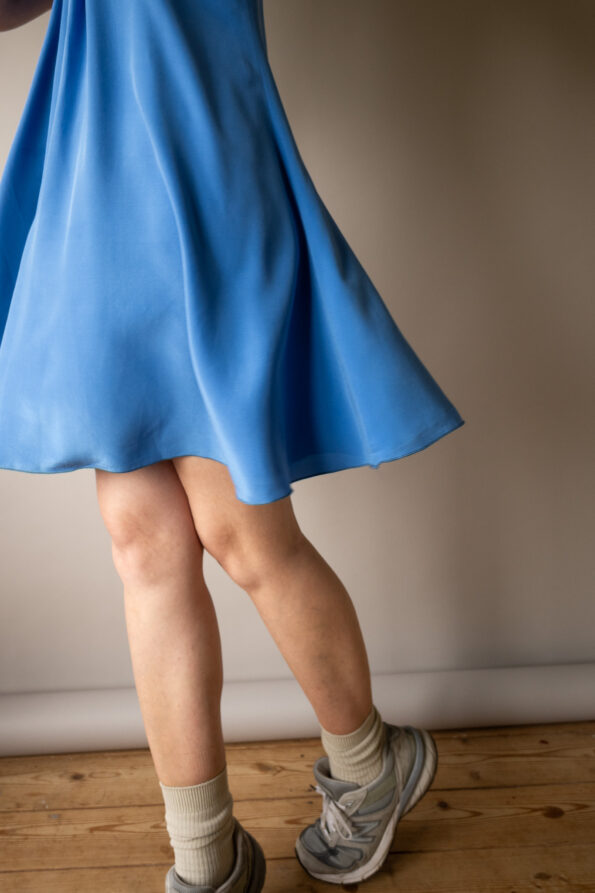 The 100% perfect floaty silk sky blue summer dress - Size up to 36 - Image 2