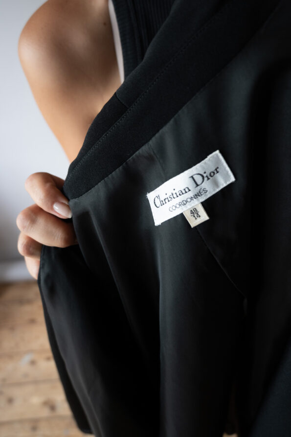 The vintage CHRISTIAN DIOR black blazer - Size up to 40 - Image 2