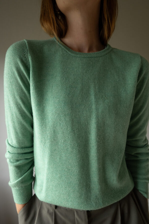 The cashmere blend mint green pullover - Size up to S