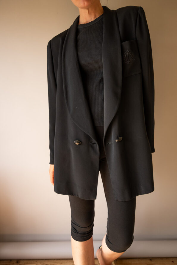 The vintage CHRISTIAN DIOR black blazer - Size up to 40