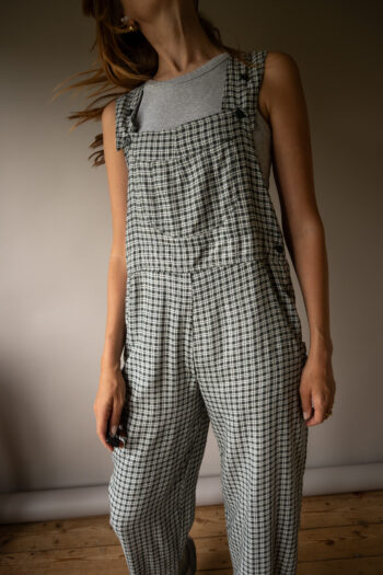 The viscose checkered dungaree - Size up to S
