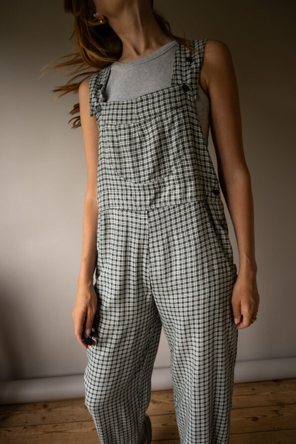 The viscose checkered dungaree - Size up to S