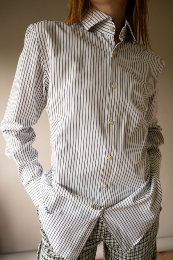 The cotton striped Hugo boss shirt - Size up to 38