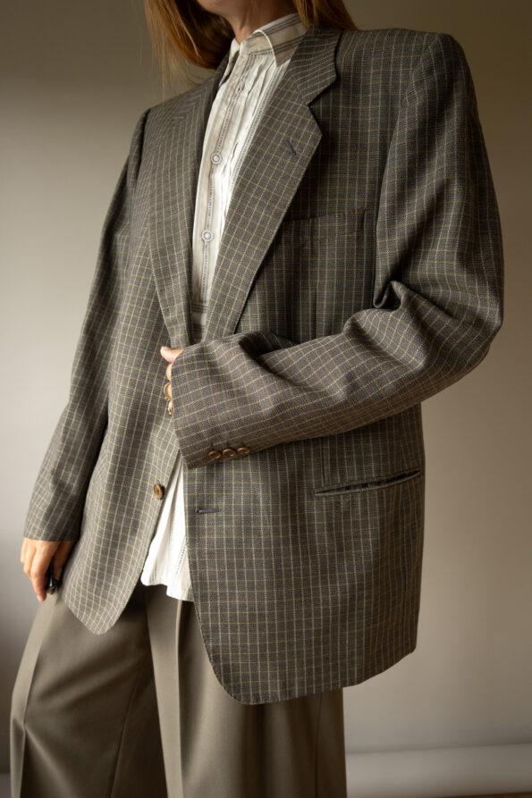 The YVES SAINT LAURENT checkered blazer - Size up to 40 - Image 4