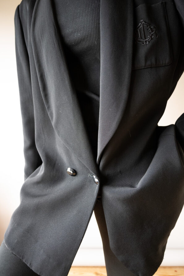 The vintage CHRISTIAN DIOR black blazer - Size up to 40 - Image 5