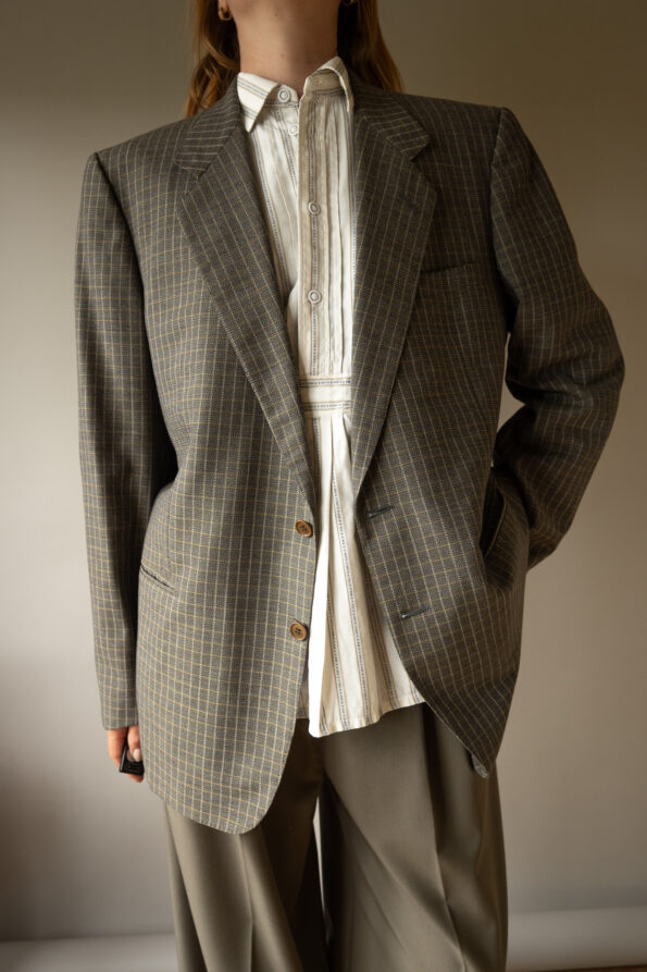 The YVES SAINT LAURENT checkered blazer - Size up to 40 - Image 3