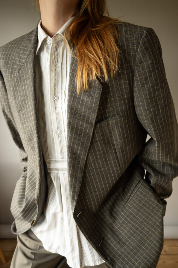 The YVES SAINT LAURENT checkered blazer - Size up to 40 - Image 9