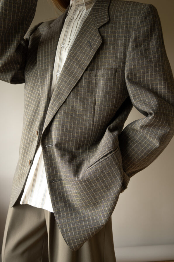 The YVES SAINT LAURENT checkered blazer - Size up to 40 - Image 8