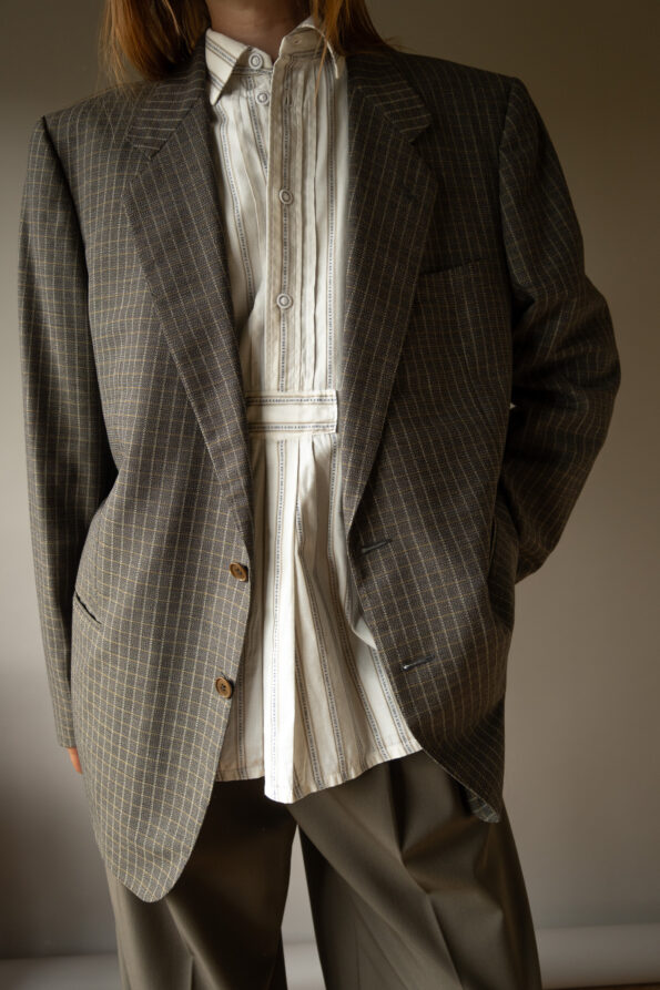 The YVES SAINT LAURENT checkered blazer - Size up to 40 - Image 10