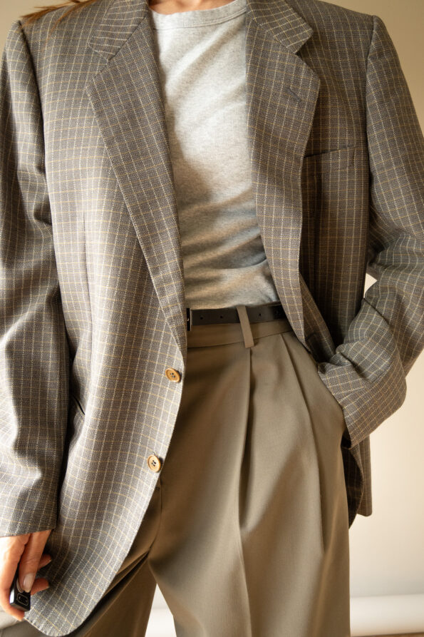 The YVES SAINT LAURENT checkered blazer - Size up to 40 - Image 11