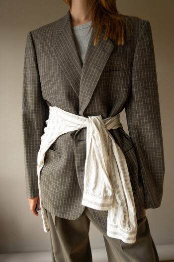 The YVES SAINT LAURENT checkered blazer - Size up to 40