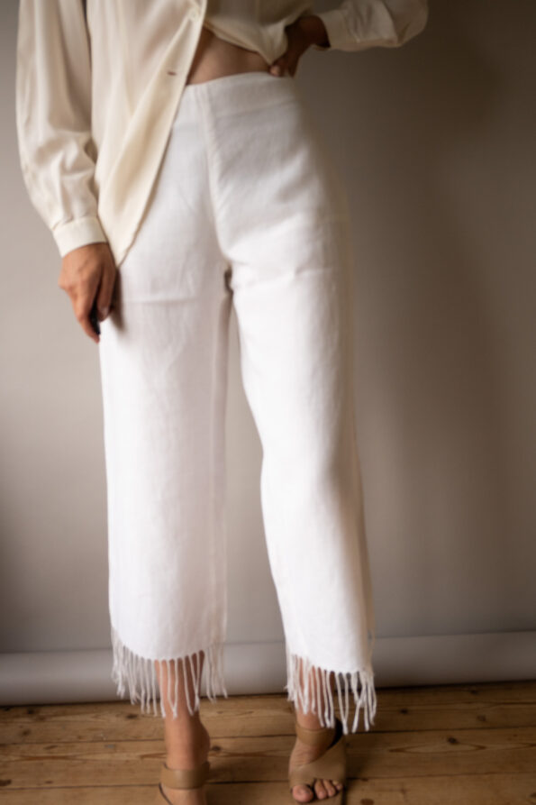 The white tassel trousers - Size up to S/M - Image 5