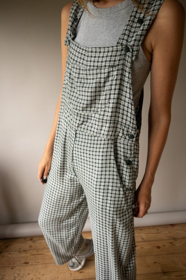 The viscose checkered dungaree - Size up to S - Image 4