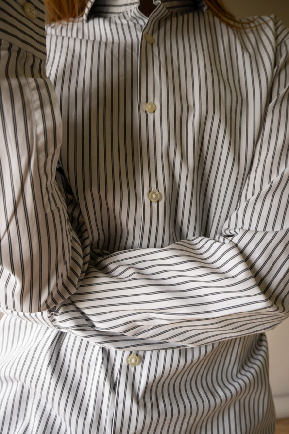 The cotton striped Hugo boss shirt - Size up to 38 - Image 3