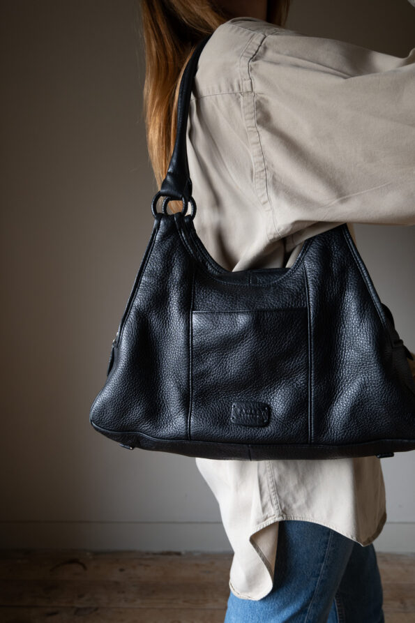 The black leather bag