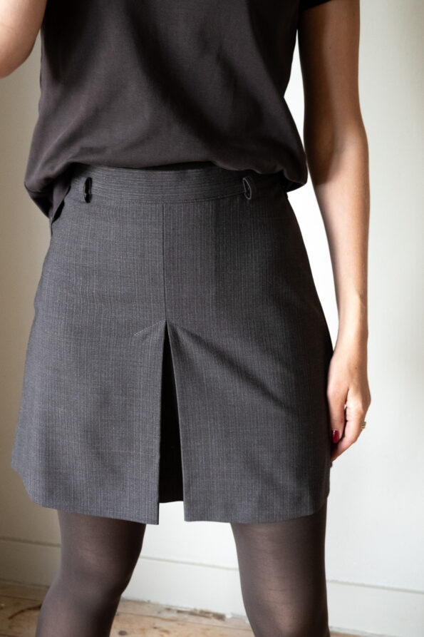 The brown tailored mini skirt - Size up to XS - Image 4